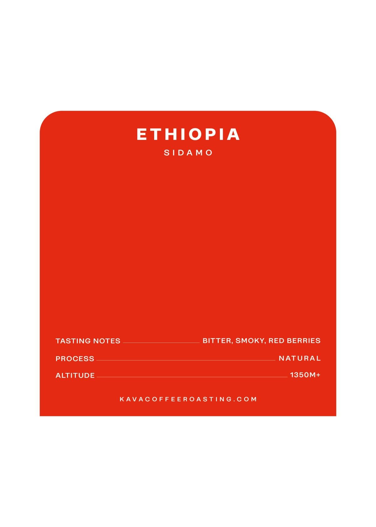 Ethiopia Sidamo Espresso 250 gr.